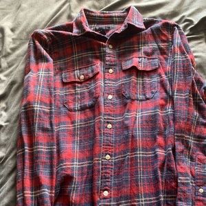 Plaid button down shirt